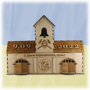 Минибар EkoDar Мини-бар из дерева (фанеры) для пожарных (08000009)