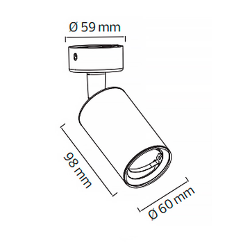 Светильник наcтенный спот LED HOROZ ELECTRIC "LOZAN" GU10 черный