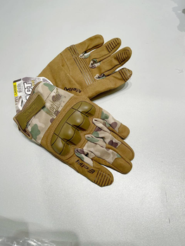 Тактичні сенсорні рукавички порожнисті Mechanix M-Pact Мультикам XL (E-0011-2)