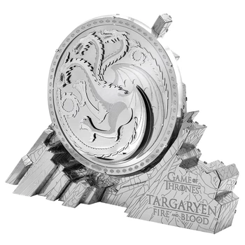 Металлический конструктор 3Д Metal Earth Iconx - Game of Thrones - Targaryen Sigil, ICX120