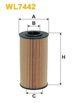 Фильтр масляный Hyundai Accent III, Elantra, Getz, i10, i30, Matrix, Kia Ceed, Cerato, Pi Wix Filters (WL7442) WIX Filters (WL7442)