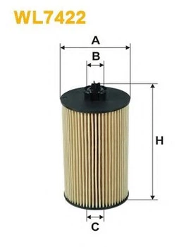 Фильтр масла WIX FILTERS 648/6 = WL7422 WIX Filters (WL7422)