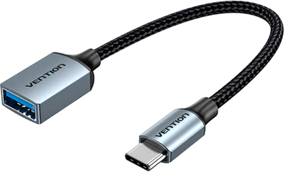 Кабель Vention USB Type-C - OTG USB 3.0 AF 0.15 м Black (CCXHB)