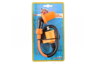 Котушка запалювання тюнінг 4T GY6 50-150 Honda DIO помаранчева +свічник FIRE FLAME