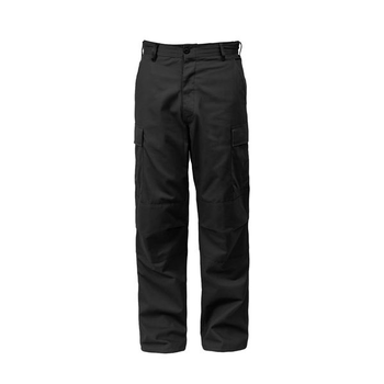 Тактичні штани Rothco Fit Zipper Fly BDU Pants Чорний L 2000000077819