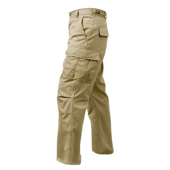 Тактичні штани Rothco Fit Zipper Fly BDU Pants Khaki XL 2000000078229