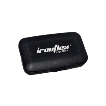 Таблетниця (органайзер) для спорту IronFlex Pill Box Black