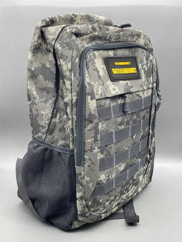 Мужской рюкзак тактический Army PUBG Battlegrounds 30л, универсальный Grey Pixel