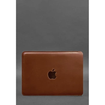 Кожаный чехол для MacBook 13 дюйм Светло-коричневый Crazy Horse