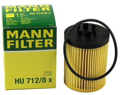 Фильтр масляный двигателя OPEL ASTRA G, H 98-, CORSA D, B, C 96- (пр-во MANN) HU712/8X MANN-FILTER (HU7128X)