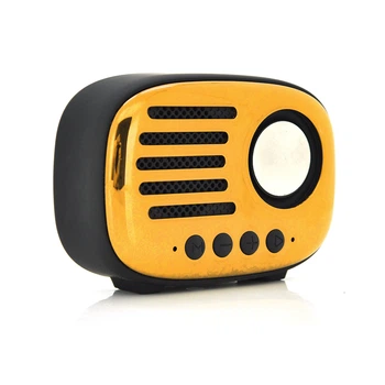 Портативная колонка Voltronic YT-BTS-A4-3127 5 Вт Bluetooth, черный/желтый