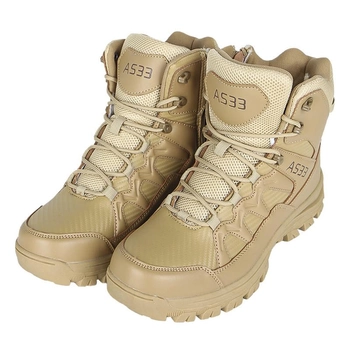Ботинки тактические Lesko GZ706 Sand Khaki р.39 обувь мужская демисезонная для тренировок