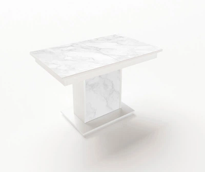 Стол обеденный раскладной Fusion furniture Бостон Белый/Стекло УФ 15 265 (10000154)