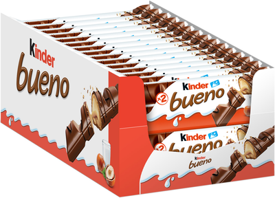 Упаковка шоколадних батончиків Kinder Bueno 43 г х 30 шт (8000500073698)