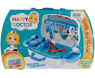 Детский чемоданчик "HAPPY DOCTOR", детский игровой набор доктора в чемоданчике на колесах