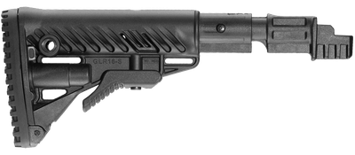 Приклад телескопічний з амортизатором FAB для AK 47, чорний (7000429)