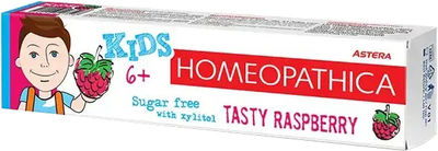 Зубна паста Astera Homeopathica Kids 6+ Малина 50 мл (3800013517598)