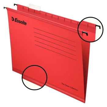 Подвесные папки Esselte Pendaflex, красный, 25 шт.90316