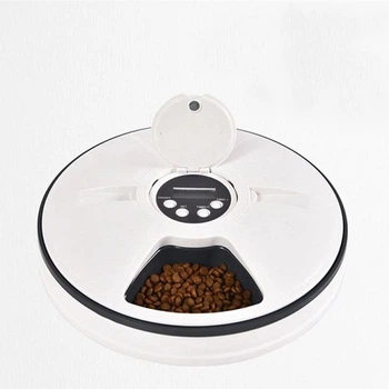 Кормушка для собак и котов автоматическая Pet Feeder, 30x7 см, электронная 6 порций по 128мл, таймер, мелодия (eg-100663)