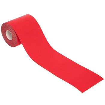 Широкий кинезио тейп лента пластырь для тейпирования спины колена шеи 7,5 см х 5 м ZEPMA Красный (4863-7_5)