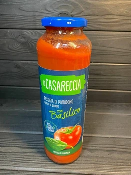 Густа томатна паста La Casareccia Passassa di Pomodoro con Basilico з базиліком 680г