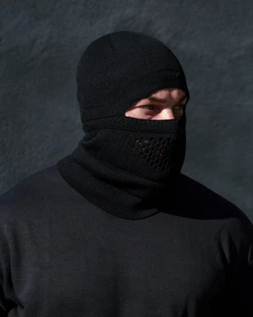 Балаклава шапка универсальная DEXT Черная ​2в1