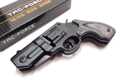 Нож Tac-Force с рукоятью в виде пистолета (TF-760BGY)