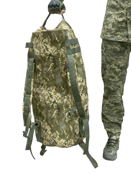 Тактический рюкзак сумка баул ВСУ 100 л пиксель ММ14 Кордура Cordura