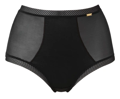 Трусики Gossard Glossies 6272 з ефектом утяжки висока посадка XL Black (5053014721541)