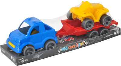 Набор авто Tigres Kid cars Sport Пикап и квадроцикл 3 элемента на планшетке (39825)
