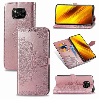 Чохол Vintage для Xiaomi Poco X3 / X3 Pro книжка шкіра PU з візитницею рожевий