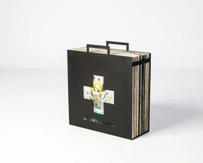 Металевий контейнер – стійка для платівок «LP Ambulance». Art Republic