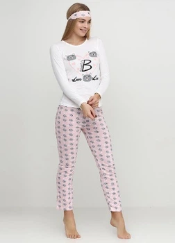 Пижама Stil Moda Pijama 5633_milk XL Молочный с розовым