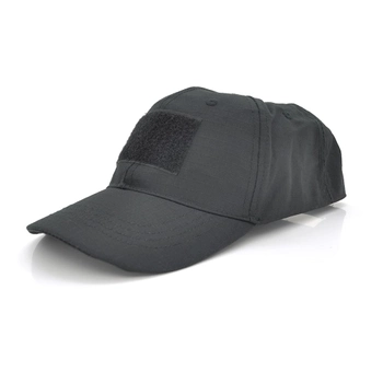 Тактична кепка з липучками для шевронів, Black Voltronic YT25512