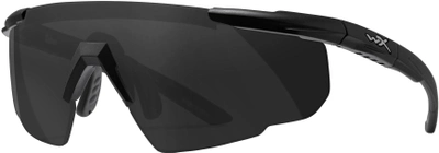 Захисні балістичні окуляри Wiley X SABER ADV Сірі (712316003025)