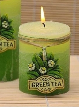 Свічка ароматизована Bartek Candles Зелений чай Циліндр 70*90мм