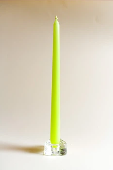 Свічка Bartek Candles класична довга гладка 21*300 мм салатова