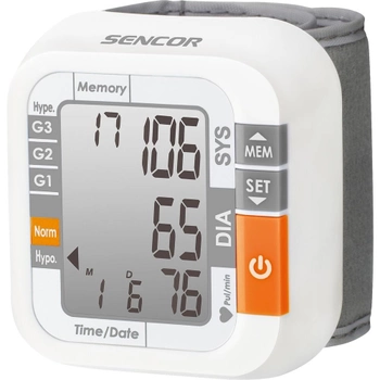 Тонометр автоматический электронный на запястье для измерения давления Sencor SBD 1470 с дисплеем