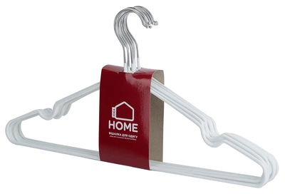 Набор вешалок для одежды IDEA HOME 6722133 8 шт Белый