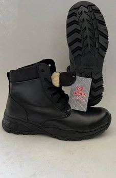 Зимові військові черевики Чорні KH, підошва Antistatic (KH9-SHORT-WT-BL-AS-45)