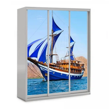 Шафа-купе тридверна Viorina-Deko 160х60х240 см фасад фотодрук 81