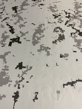 Маскувальна сітка Біла піксель, погонний метр (ширина 1,4 м.)