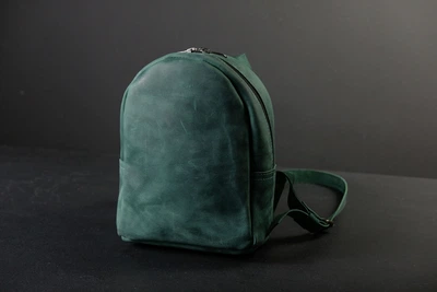 Рюкзак женский винтажная кожа Berty 70-4183 Коньяк