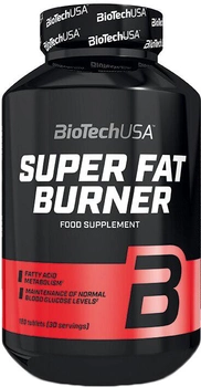 Жироспалювач Biotech Super Fat Burner 120 таблеток (5999076240777)