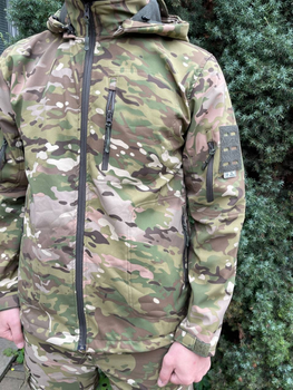 Куртка мужская тактическая на флисе Мультикам Турция ВСУ (ЗСУ) XL 8663 хаки