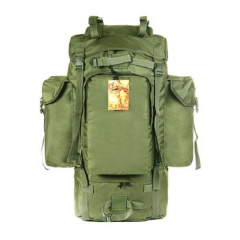 Тактичний туристичний рюкзак 75 літрів олива Кордура 900 ден. Армія риболовля туризм 155 MS