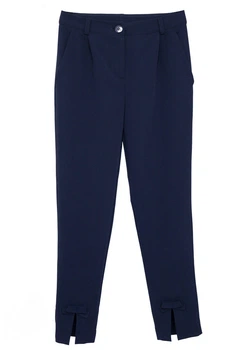 Укороченные брюки для девочки SLY 405B/S/19 синие 146