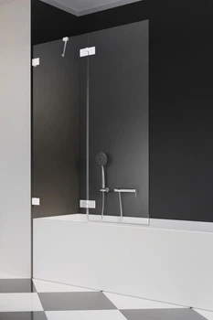Стеклянная шторка для ванны RADAWAY Essenza Pro White PND II 110 левая 10102110-04-01L