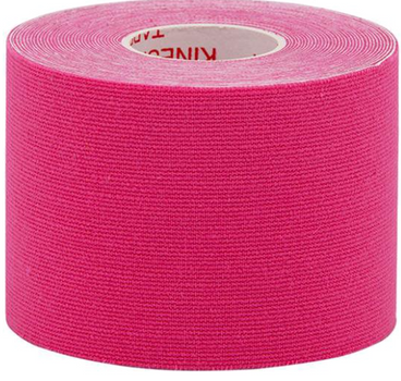 Кінезіо Тейп Kinesiology Tape 5см х 5м эластичный пластырь розовый індивідуальна упаковка