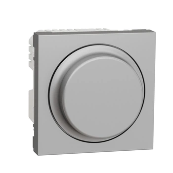 Поворотный диммер для LED ламп Алюминий Unica New Schneider Electric NU351430